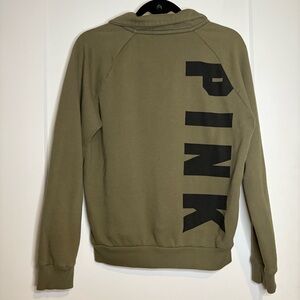 PINK Victoria's Secret Olive Zip-Up Jacket
